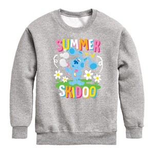 Boys' - Blue's Clues & You! - Summer Skidoo Graphic Long Sleeve Fleece Sweatshirt - 1 of 4