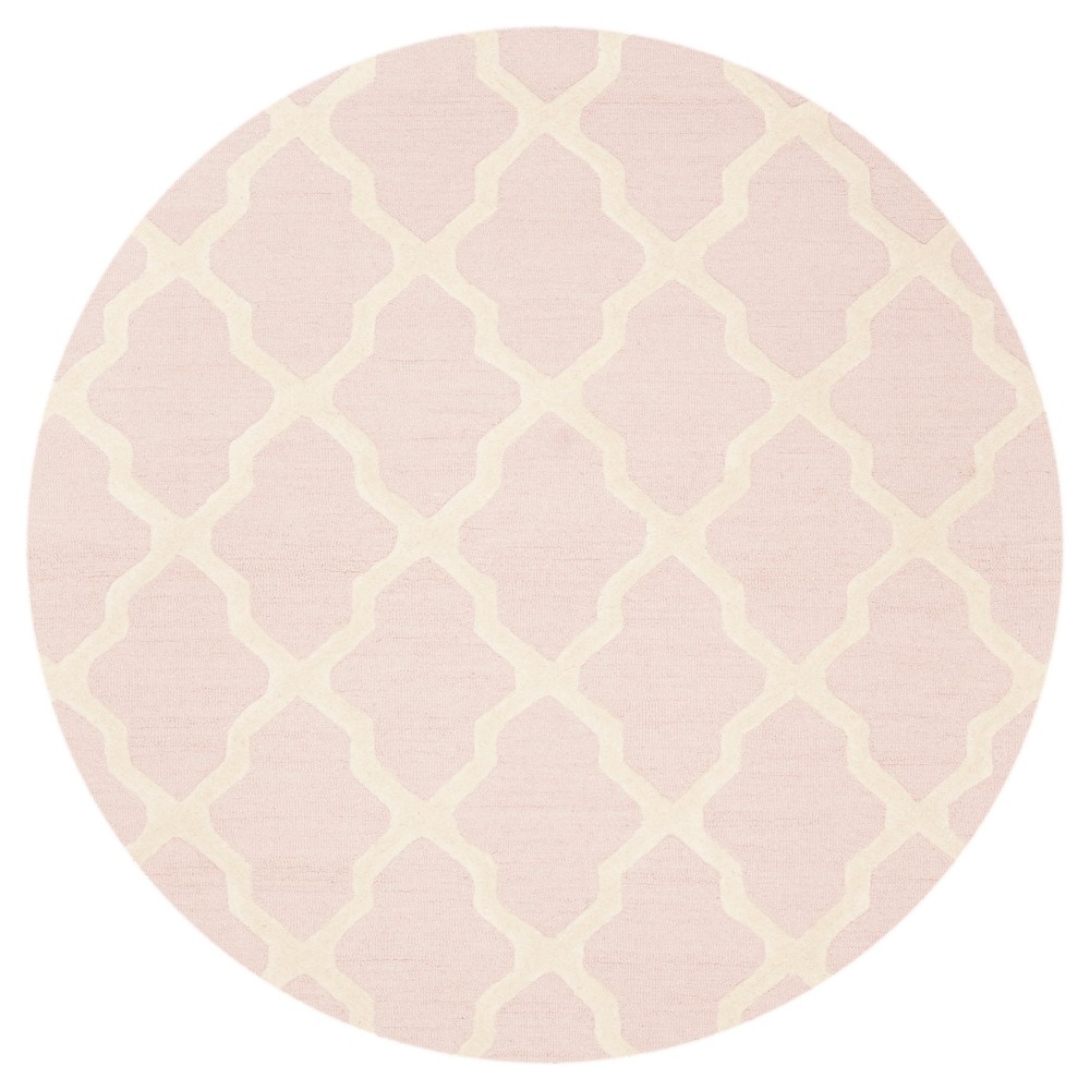 6'x6' Round Maison Area Rug Light Pink/Ivory Round - Safavieh