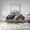54" Brass Finish Coffee Table - Henn&Hart - 4 of 4