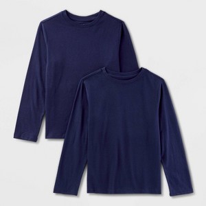 Boys' 2pk Long Sleeve T-Shirt - Cat & Jack™ - 1 of 3
