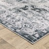 Oriental Weavers Charleston CHA03 Navy / Ivory Indoor Area Rug - 2' x 8' - 2 of 4