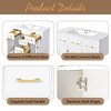 Mshliw 36 Inch Freestanding Bathroom Vanity with Ceramic Sink, Solid Wood Frame Cabinet with 4 Drawers and 2 Soft-Close Doors - 4 of 4