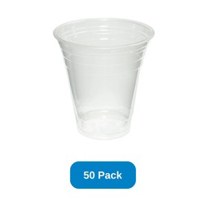 Inno-Pak 16 oz Cold Cup Recycled PET Plastic Clear - Pack of 50 - 1 of 3