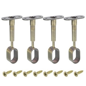 Unique Bargains Adjustable Oval Rust-proof Corrosion-resistant Pipe Holder Socket Bracket - 1 of 3