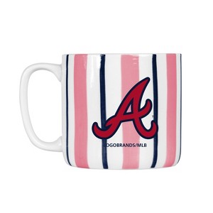 MLB Atlanta Braves Striped Coffee Mug - 16oz - 1 of 1