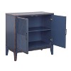 Treasure Trove Accents 2 Door Cabinet Levy Canyon Blue: Pine Surface, MDF Frame, No Assembly Required - 3 of 4