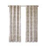 JUJABU 1 pc Printed Jacquard Grommet Top Total Blackout Curtain Panel - 2 of 4