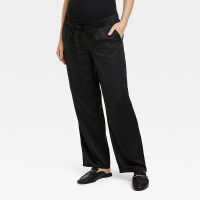 Isabel Maternity Solid Black Casual Pants Size XS (Maternity) - 31% off