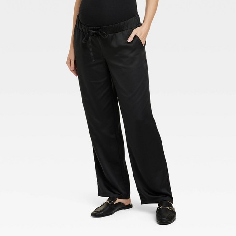 Under Belly Satin Maternity Pants - Isabel Maternity By Ingrid