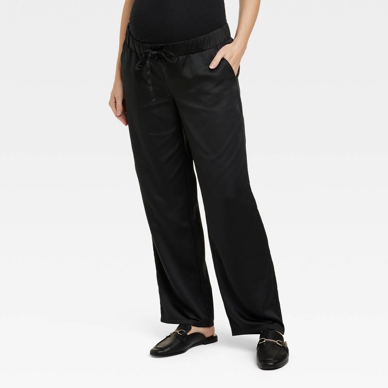 Under Belly Satin Maternity Pants - Isabel Maternity by Ingrid & Isabel™, 1 of 5