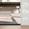 Nuloom Rita Chevron Machine Washable Indoor Area Rug 5' x 8' in Beige - 3 of 4