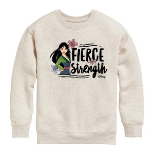 Boys' - Disney - Fierce Strength Graphic Long Sleeve Fleece Sweatshirt - 1 of 4
