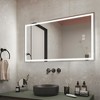 Dovelina Oversized Bathroom Vanity Mirror LED Rectangle Anti-fog Wall Mirror with Backlit - 2 of 4