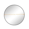 Black Circular Bathroom Mirror, Round Vanity Mirror Dressing Mirror, for Bathroom, Living Room, Bedroom Wall Decor - 3 of 4