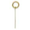 Black Bow Jewelry 14k Yellow Gold Best Friend Heart Set of 2 Charm or Pendants, 15mm - 2 of 4
