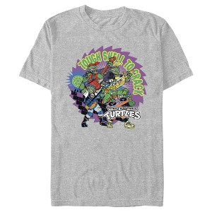 Men's Teenage Mutant Ninja Turtles Tough Shell To Crack Rock Brothers T-Shirt - 1 of 4