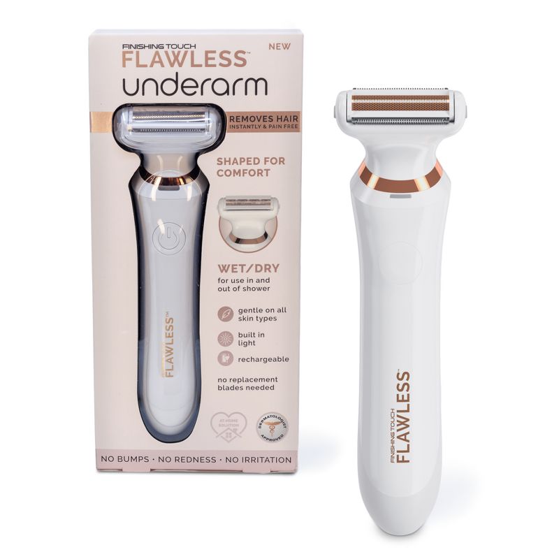 Finishing Touch Flawless Underarm Hair Removal Electric Razor for Women, 1 of 14