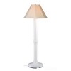 Patio Living Concepts Seaside Floor Lamp 20621 with 3 white body and antique beige linen Sunbrella shade fabric - 2 of 2