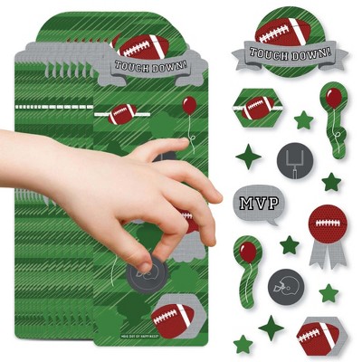 Big Dot of Happiness End Zone - Football - Birthday Party Favor Kids Stickers - 16 Sheets - 256 Stickers