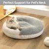 Boersma Enclosed Cat Cave Bed – Washable Indoor Pet Bed with Blanket & Non-Slip Base for Cats, Kittens & Small Dogs - 4 of 4