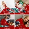 Christmas Blanket, Snowman Christmas Throw Blanket, Xmas Decorations for Home, Soft Red Snowman Blankets - 3 of 4