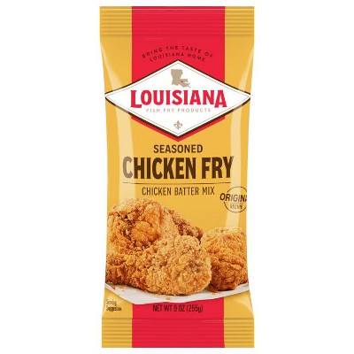 Louisiana Fish Fry Products Chicken Fry Mix, 9 oz Bag, 4 Packs