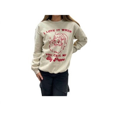 Women's Big Poppa Santa Sweatshirt - mugsby