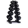 Dumbbell Set with Rack - Hex Shaped Edges With Stand - 5 - 25 LBs – Total 150 LBs. - 2 of 4