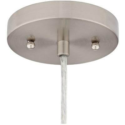 Brushed Nickel Mini Pendant with Clear Glass Shade