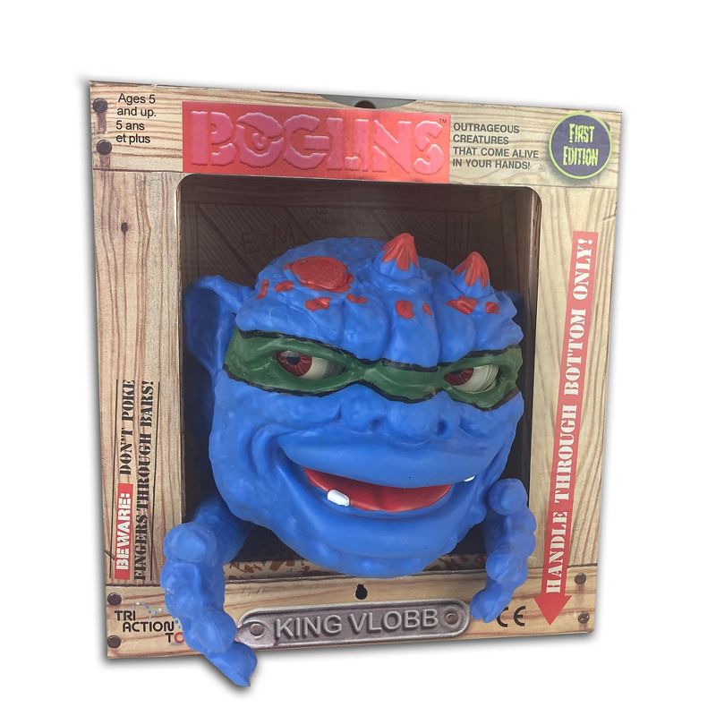 TriAction Toys Boglins 8-Inch Foam Monster Puppet Exclusive | Red Eyed King Vlobb, 1 of 7