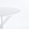 Cross Leg Modern Dining Table, with Round or Square Table Top, Pedestal Dining Table, End Table Leisure Coffee Table - 4 of 4