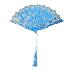 Unique Bargains Tassel Folding Fan 1 Pc - 1 of 4