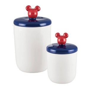 Disney 2pc Ceramic Canisters - 1 of 4