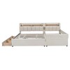 Queen Size & Twin XL Upholstered Platform Bed with Hydraulic Storage System - 4 of 4