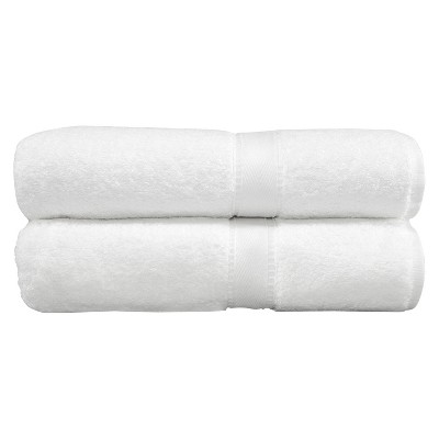 Terry Bath 2pc Towels White - Linum Home Textiles