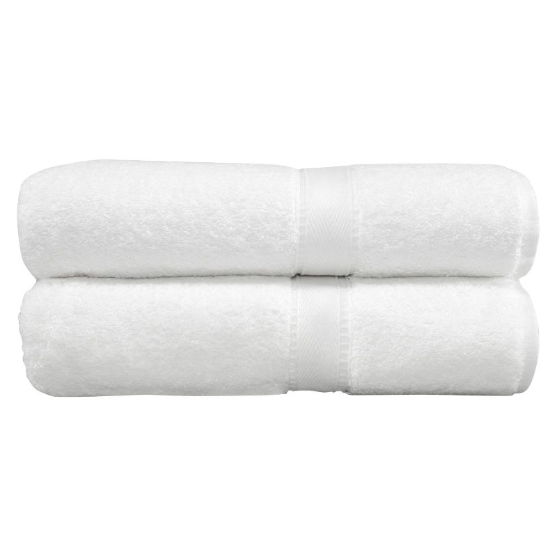 Terry Bath 2pc Towels White - Linum Home Textiles, 1 of 5