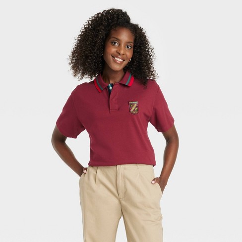 Houston White Adult Short Sleeve Polo Shirt - Dark Red - image 1 of 3