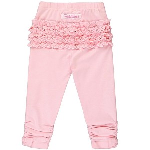 RuffleButts Toddler Girls Ruched Bow Leggings - 1 of 4
