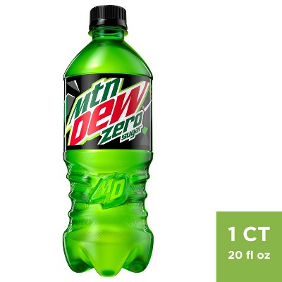 Mountain Dew Zero Sugar - 20 Fl Oz Bottle : Target