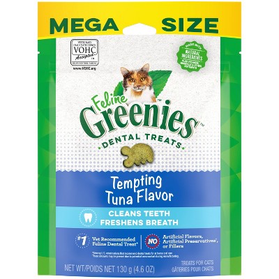 Greenies Feline Tempting Tuna Flavor Dental Adult Cat Treats