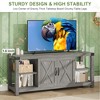 TV Stand for 65 Inch TV, 60 Inch Entertainment Center with Storage, Farmhouse TV Console Table with Shelves, Wooden Media Console Cabinet with Doors - 4 of 4