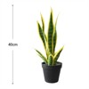 Artificial Snake Plant,Fake Sansevieria Fake Agave Potted Plants Plastic Greenery for House Living Room Home Office Outside Garden Decoration - 2 of 4