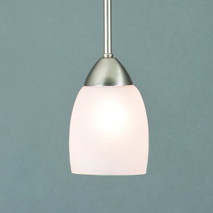 Yosemite Home Decor 1261-1P-BN 1 Light Mini Pendant, Brush Nickel - 1 of 4