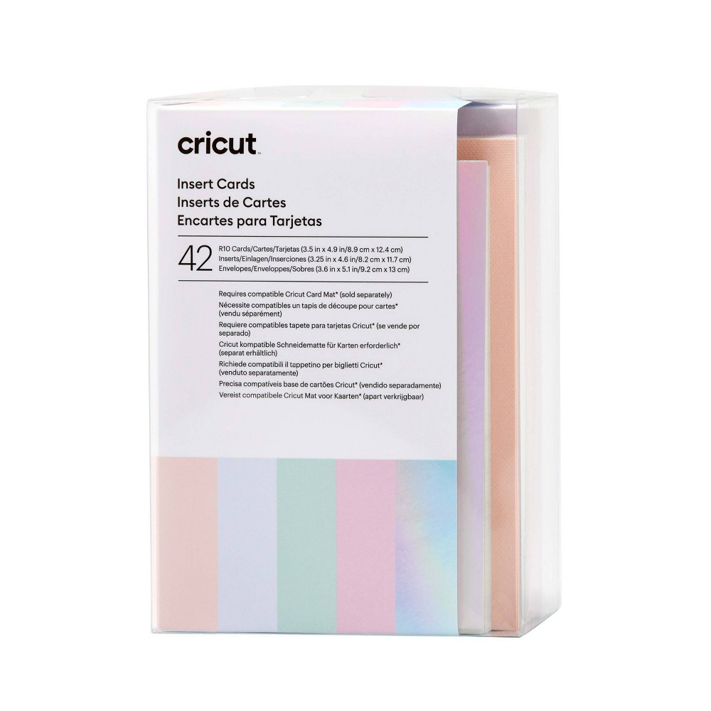 Cricut 42ct Insert Cards Princess Sampler: Multicolor Cardstock for All Cricut Machines, Craft Cutting Materials