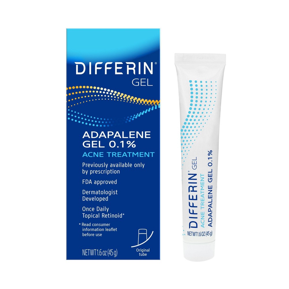 UPC 302994910458 product image for Differin Adapalene Gel 0.1% Acne Treatment - 45g | upcitemdb.com