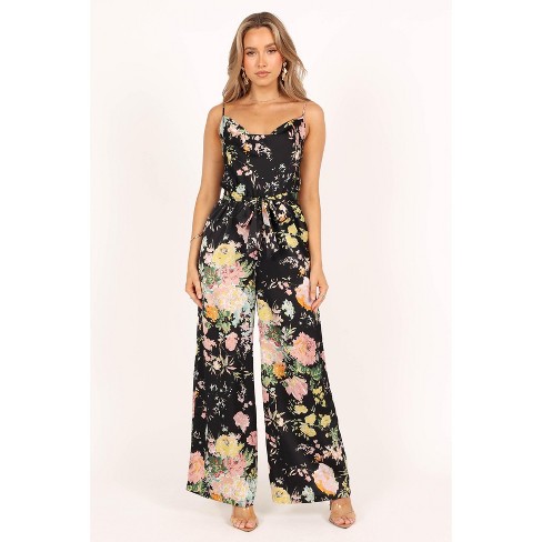 Target black store floral jumpsuit