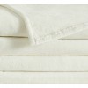 Truly Soft Velvet Plush Family Blanket Ivory: Cozy Microplush, Machine Washable, All Ages, 120x120 inches - 3 of 3