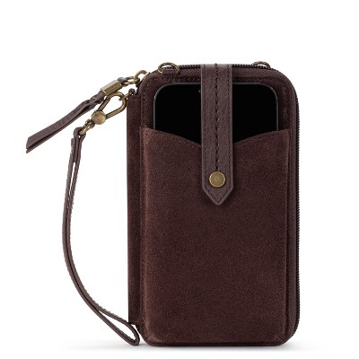 The Sak Women's Silverlake N/S Smartphone Crossbody, Mahogany Suede