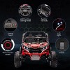 24V Kids Ride On Utv,2-Seater 4WD Off Road Electric Vehicle with Remote Control - 2 of 4