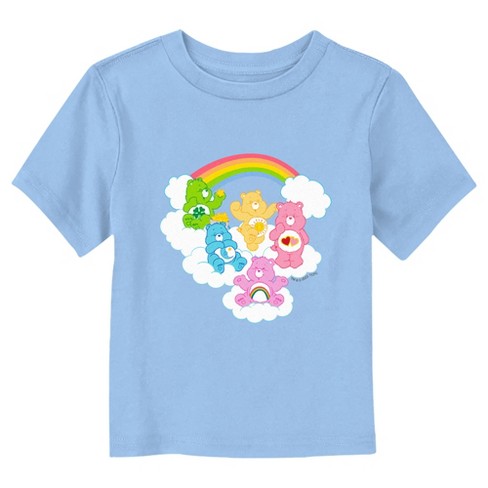 Care Bears Rainbow Clouds Party T-shirt - Light Blue - 3t : Target